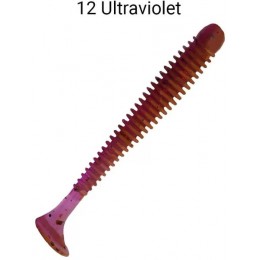 Силиконовая приманка Crazy Fish Vibro worm 2.5" цвет 12 (8 шт) кальмар