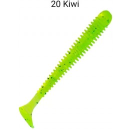 Силиконовая приманка Crazy Fish Vibro worm 2.5" цвет 20 (8 шт) кальмар