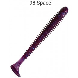 Силиконовая приманка Crazy Fish Vibro worm 4.5" цвет 98 (5 шт) кальмар