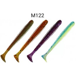 Силиконовая приманка Crazy Fish Vibro worm 2.5" цвет M122 (8 шт) кальмар
