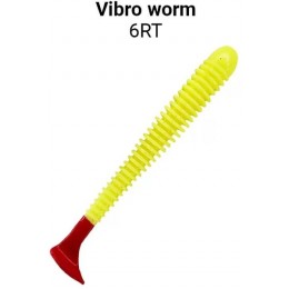 Силиконовая приманка Crazy Fish Vibro worm 3.4" цвет 6RT (5 шт) кальмар