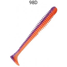 Силиконовая приманка Crazy Fish Vibro worm 3.4" цвет 98d (5 шт) кальмар