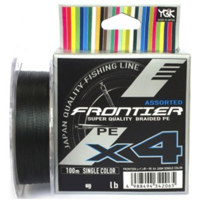 Плетенка YGK Frontier Assorted X4 100м цвет тёмно-зеленый #2.5 0,260мм