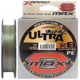 Плетенка YGK X-Braid Ultra MAX WX8 200м цвет разноцветный #0.6 0,128мм