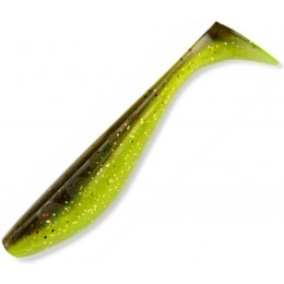 Силиконовая приманка FishUp Wizzle Shad 3" (8шт) цвет 203 - Green Pumpkin/Flo Chartreuse