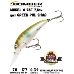 Воблер Bomber Model A B08A цвет GREEN PRL SHAD