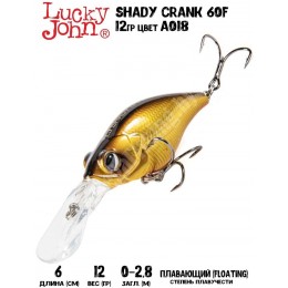 Воблер LUCKY JOHN SHADY CRANK F 06.00 цвет A018