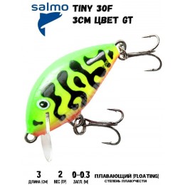 Воблер Salmo TINY 03 F цвет GREEN TIGER