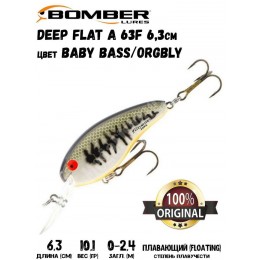 Воблер BOMBER Deep Flat-A B02DFA цвет BABY BASS/ORGBLY