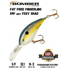 Воблер Bomber Fat Free Fingerling 59F цвет FOXY SHAD