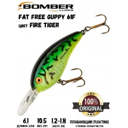 Воблер Bomber Fat Free Guppy 61F цвет FIRE TIGER