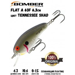 Воблер BOMBER Flat-A B02FA цвет TENNESSEE SHAD