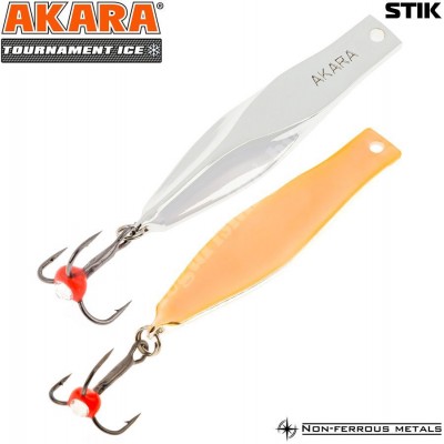 Блесна Akara Tournament Ice Stik 60 8 гр цвет SIL/CU