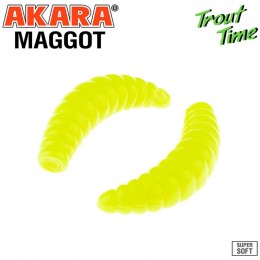 Силиконовая приманка Akara Trout Time MAGGOT 1,3 Shrimp цвет 04Y (12 шт.)