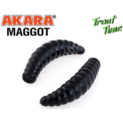 Силиконовая приманка Akara Trout Time MAGGOT 1,3 Shrimp цвет 422 (12 шт.)