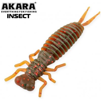 Силиконовая приманка Akara Insect 35 цвет 11 (8 шт.)