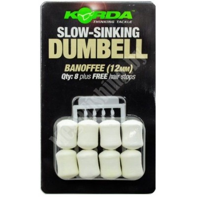 Искусственная кукуруза Korda Dumbell Slow Sinking Banoffee 12мм (8шт)