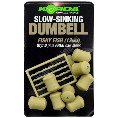 Искусственная кукуруза Korda Dumbell Slow Sinking Fishy Fish 12мм (8шт)