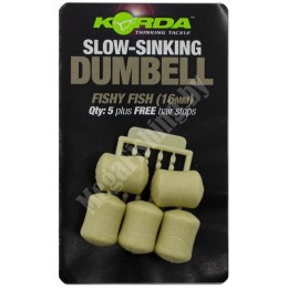 Искусственная кукуруза Korda Dumbell Slow Sinking Fishy Fish 16мм (5шт)