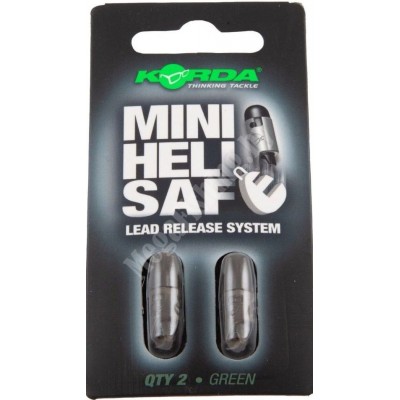 Безопасная клипса Korda Safe Heli mini Green (2шт)