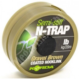 Поводочный материал Korda N-Trap Semi-stiff 20м 15lb Gravel