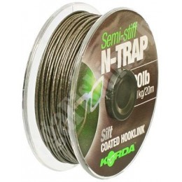 Поводочный материал Korda N-Trap Semi-stiff 20м 15lb Silt