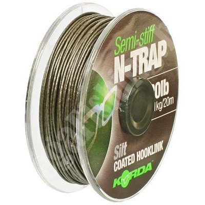 Поводочный материал Korda N-Trap Semi-stiff 20м 15lb Silt