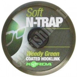 Поводочный материал Korda N-Trap Soft Weedy Green 15lb 20м