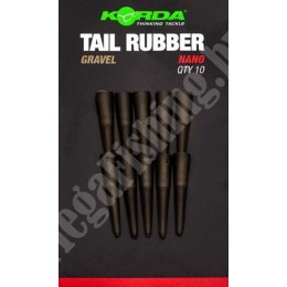 Противозакручиватель конусный Korda Tail Rubber Nano Gravel (10шт)