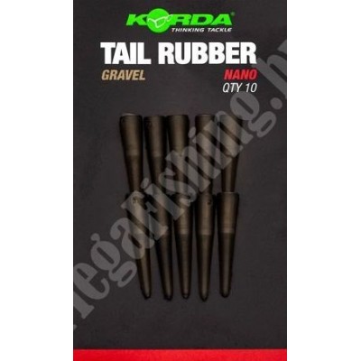 Противозакручиватель конусный Korda Tail Rubber Nano Gravel (10шт)