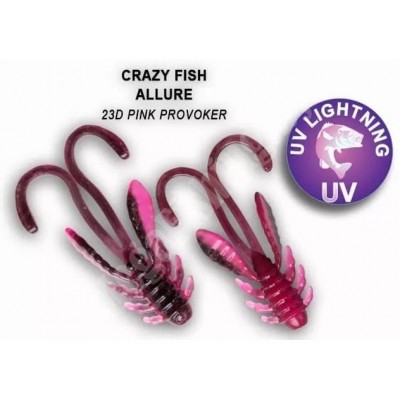 Силиконовая приманка Crazy Fish Allure 1.6" цвет 23d (8 шт)