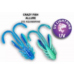 Силиконовая приманка Crazy Fish Allure 1.6" цвет 27d (8 шт)