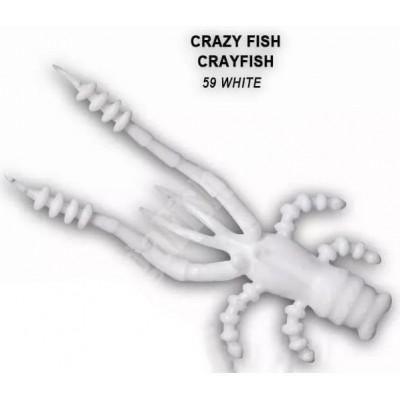 Силиконовая приманка Crazy Fish Crayfish 1.8" цвет 59 (8шт) кальмар