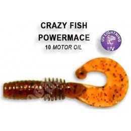 Силиконовая приманка Crazy Fish Power mace 1.6" цвет 10 (8 шт) анис