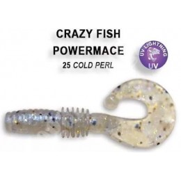 Силиконовая приманка Crazy Fish Power mace 1.6" цвет 25 (8 шт) анис