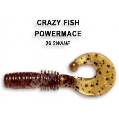 Силиконовая приманка Crazy Fish Power mace 1.6" цвет 26 (8 шт) кальмар