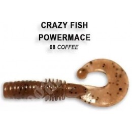 Силиконовая приманка Crazy Fish Power mace 1.6" цвет 8 (8 шт) анис