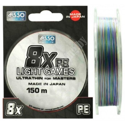 Плетенка Asso Light Games X8 PE Multicolor 150м 0.205мм