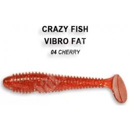 Силиконовая приманка Crazy Fish Vibro fat 2.7" цвет 4 (5шт) рыба