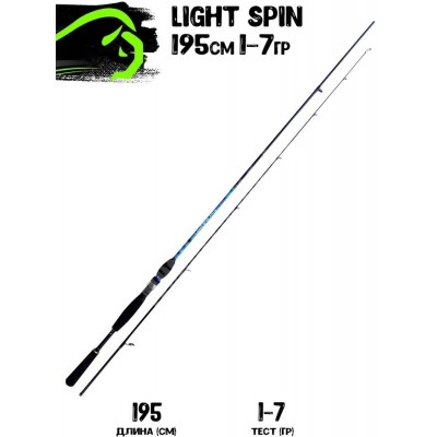 Спиннинг Bison Light Spin 195см 1-7гр Fast