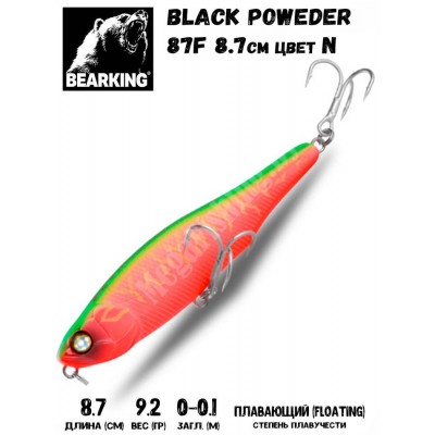 Воблер Bearking Black Poweder 87F цвет N