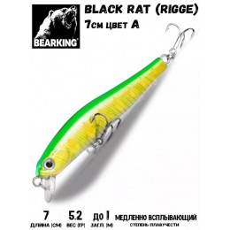 Воблер Bearking Black Rat (Rigge) 70SF цвет A