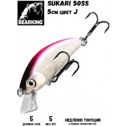 Воблер Bearking Sukari 50 цвет J