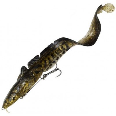 Силиконовая приманка Savage Gear 3D Burbot Shallow 250 цвет SS Gold Burbot Uv