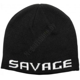 Шапка Savage Gear Logo Beanie One Size Black/White