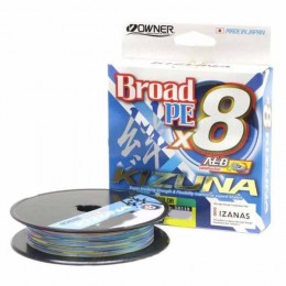 Плетенка Owner Kizuna X8 Broad PE multi color 10м 150м #0,6 0,10мм