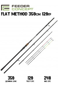 Фидер Feeder Concept FLAT METHOD 120 350см до 120гр