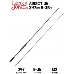 Спиннинг Lucky John Addict 35 8'1" 247см 8-35гр Fast