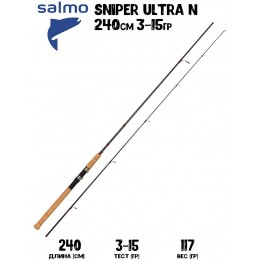 Спиннинг Salmo Sniper ULTRA N 15 240см 3-15гр Fast