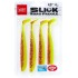 Силиконовая приманка LUCKY JOHN 3D Series SLICK SHAD PADDLE 4.5" цвет 016 (4шт)